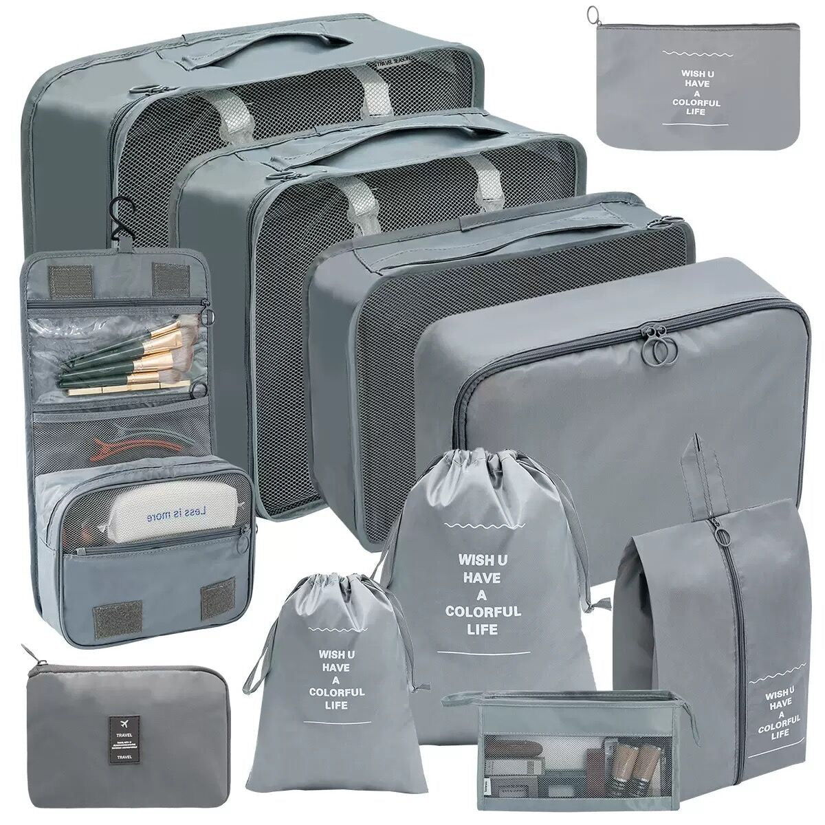 Black Friday Special Offer! 8 - piece Travel Storage Bag - The perfect Christmas gift, say goodbye to messy luggage.