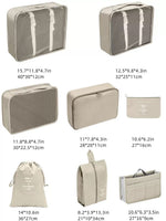 Black Friday Special Offer! 8 - piece Travel Storage Bag - The perfect Christmas gift, say goodbye to messy luggage.