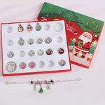 24 - Day Christmas Advent Calendar DIY Bracelet Set, Festive Charm & Bead Kit for Aussie Xmas Gifting & Crafting