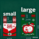 Christmas gift 4 - Pack Christmas Knitted Gift Bags - Small & Big Festive Pouches for Apples, Candies, Christmas Eve Gifting & DecorationProduct（L） 