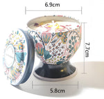 Christmas gift Aussie Scented Candle Set - 4 Fragrances (Rose, Jasmine, Lemon, Lavender) in Artistic Tins for Home Ambiance & Gifting