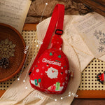 Christmas gifts Aussie Christmas Sling Bag Set – Red & Green Santa - Themed, Adjustable & Festive for Gifting & Styling