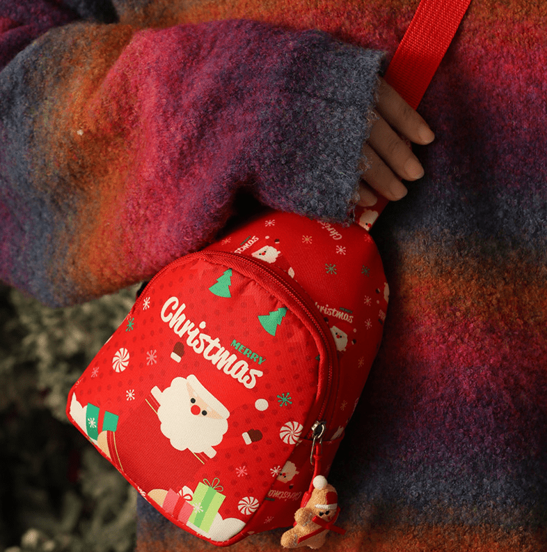 Christmas gifts Aussie Christmas Sling Bag - Santa - Themed, Adjustable & Compact for Festive Gifting & Styling(red)