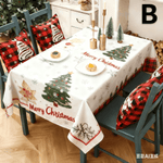 Christmas gift Christmas Tablecloth - Festive 180x150cm Table Cover for Holiday Dining & Home Decor（A）