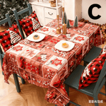 Christmas gift Christmas Tablecloth - Festive 180x150cm Table Cover for Holiday Dining & Home Decor（E）