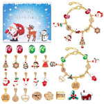 Christmas DIY Jewelry & Craft Advent Calendar(M - 14 - Snowman Version,20*17*1.1)