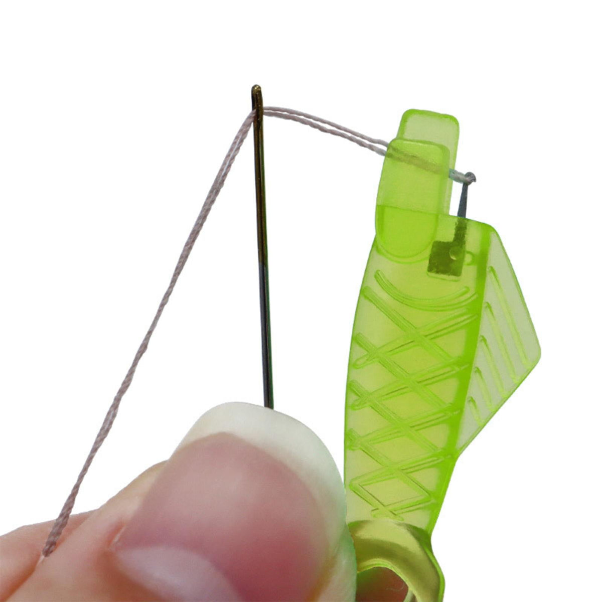 Fish Mouth Sewing Machine Needle Threader Upgraded Automatic Sewing Needle Threader,Simple Needle Threader Tool,Quick Sewing Machine Cycle Simple Needle Threader Tool(5 pcs-HotPink) 40 pcs-Yellow
