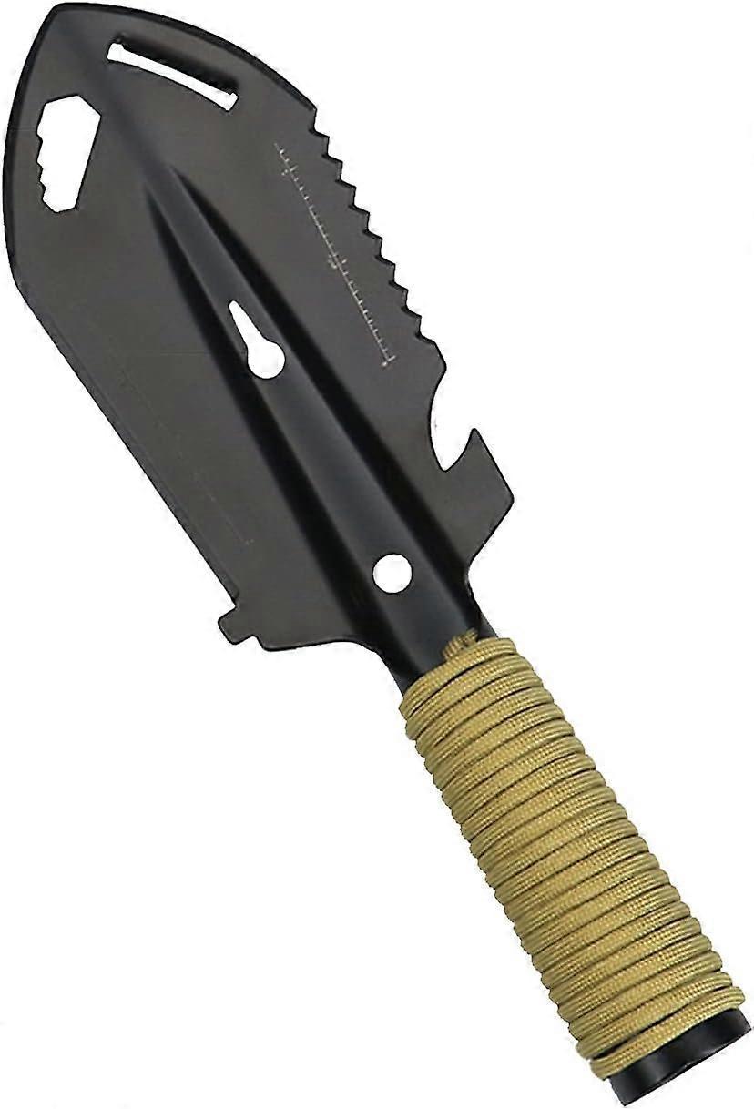 Mini Metal Garden Shovel, Stainless Steel Garden Tool for Garden Shovel, Multi-Tool Garden Shovel for Camping Gadgets, (Black)