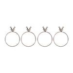 Bread and Butter Napkin Rings - Stag Head - 4 Pack