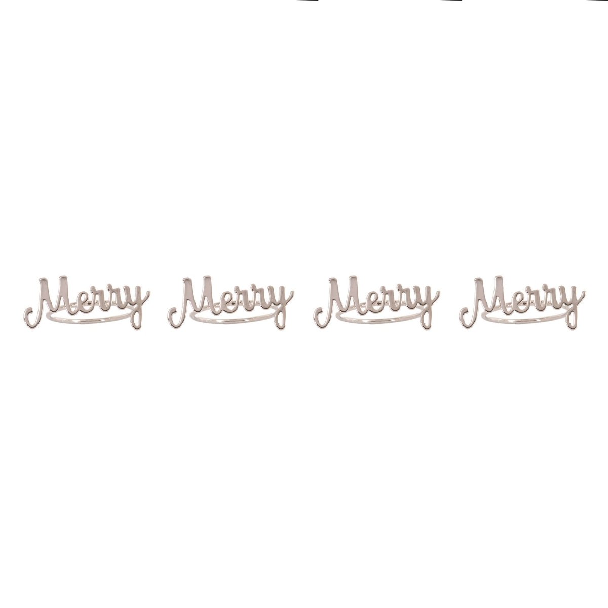 Bread and Butter Napkin Rings - Merry - 4 Pack