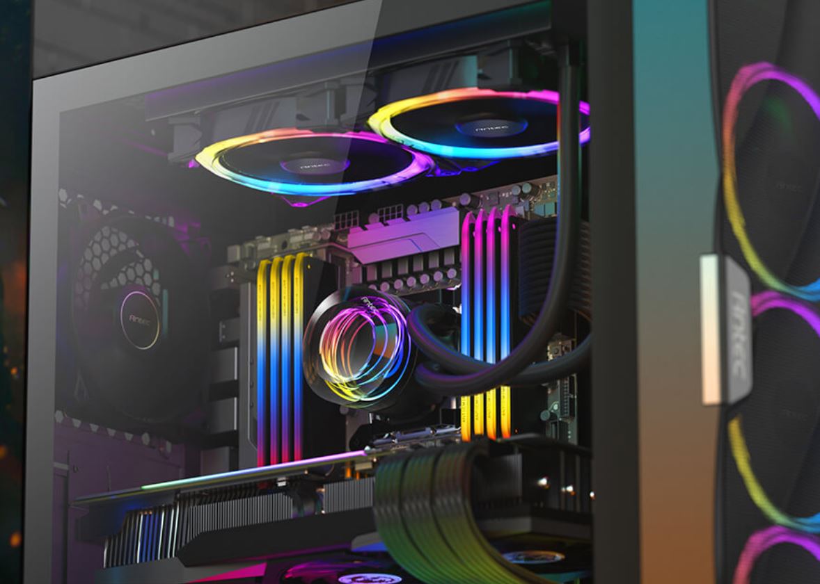 ANTEC VORTEX 240mm ARGB AIO Liquid CPU Cooler + ARGB Controller, EPDM High - Density Tubing, LGA 115x, 1200, 1700, 20xx, AM3, AM4 AM5, s