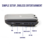10.1" Portable DVD Player w/ 270 - Degrees Swivel - Screen & Rechargeable - 9324008015028 Toy Chest Australia 3