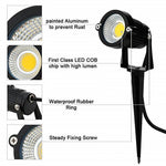 10PCS 12V LED Waterproof Outdoor Garden Spotlights Landscape Light Flood Lights Cool White