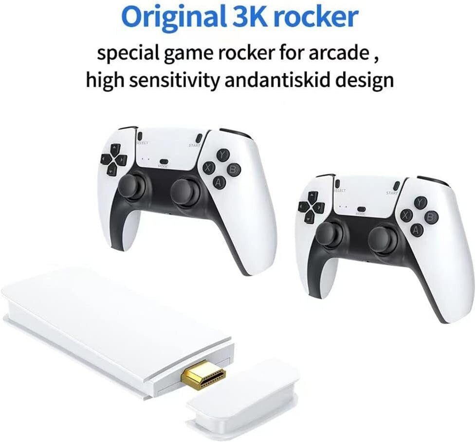 M15 40000+4K HDMI TV Video Game Stick Retro Gaming Console 2 Wireless Controller - 767248958929 Toy Chest Australia 2