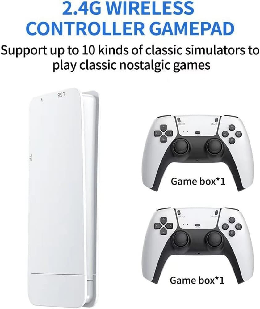 M15 40000+4K HDMI TV Video Game Stick Retro Gaming Console 2 Wireless Controller - 767248958929 Toy Chest Australia 8