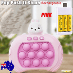 Rechargeable 3 Types Pop Push it Game Controller Sensory Fidget Toy Electronic Whack Mole pink - 729604214391 Toy Chest Australia 1