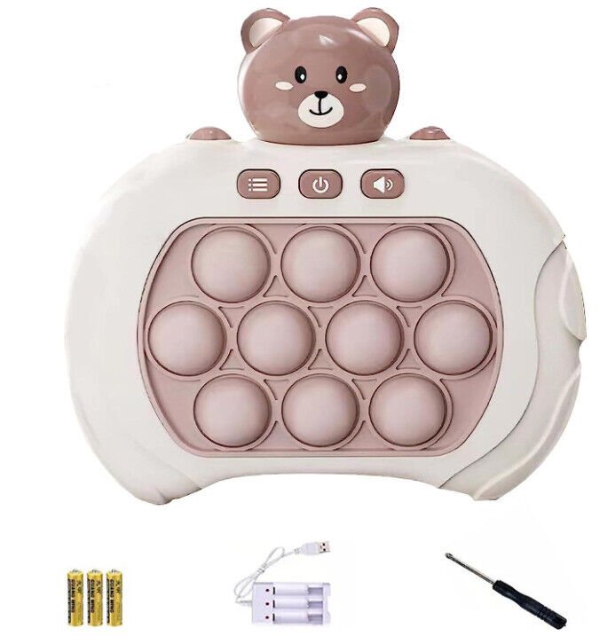 3 Types Pop Push it Game Controller Sensory Fidget Toy Electronic Whack Mole brown - 729604214421 Toy Chest Australia 2