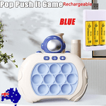 Rechargeable 3 Types Pop Push it Game Controller Sensory Fidget Toy Electronic Whack Mole blue - 729604214438 Toy Chest Australia 1