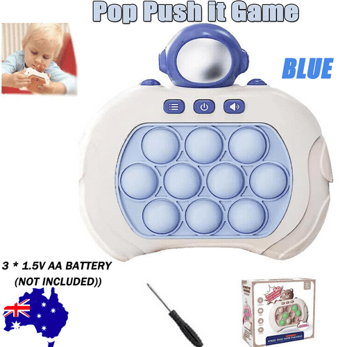 3 Types Pop Push it Game Controller Sensory Fidget Toy Electronic Whack Mole blue - 729604214445 Toy Chest Australia 1