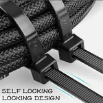 Cable Ties Zip Ties Nylon UV Stabilised 500pc Bulk Black Cable Tie 150mm x 2.5mm