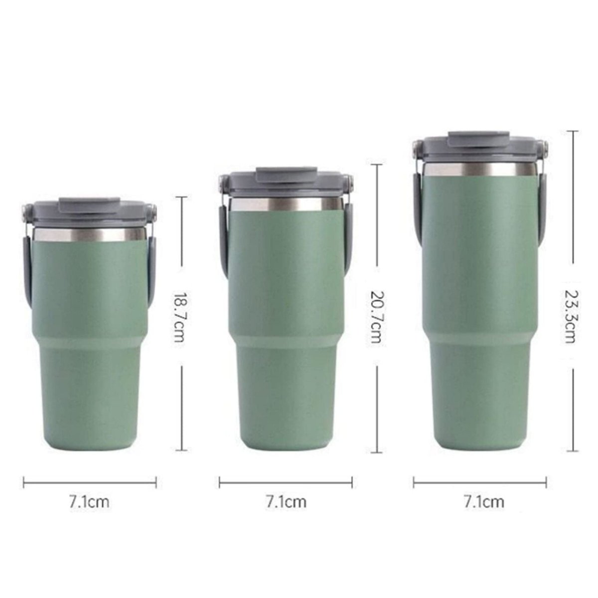 900ML Black Stainless Steel Travel Mug with Leak - proof 2 - in - 1 Straw and Sip Lid, Vacuum Insulated Coffee Mug for Car, Office, Perfect Gifts, Keeps Liquids Hot or Cold