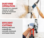 BAUMR - AG Wall Chaser and Vacuum Combo Concrete Chasing Machine Dust Collector
