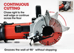 BAUMR - AG Wall Chaser and Vacuum Combo Concrete Chasing Machine Dust Collector