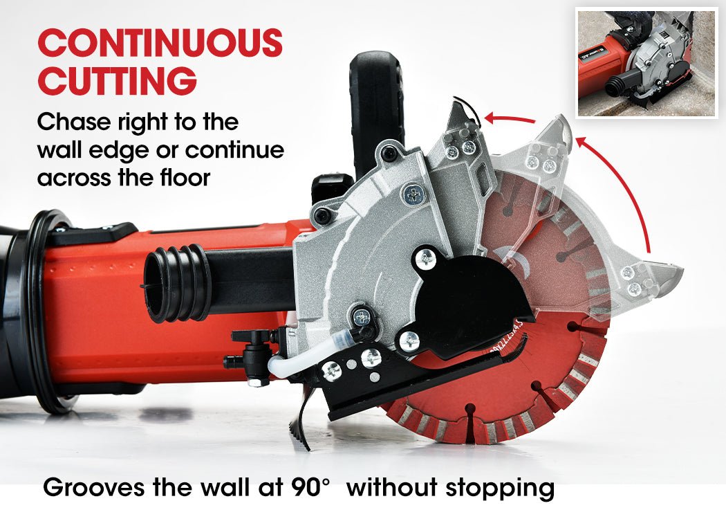 BAUMR - AG Wall Chaser and Vacuum Combo Concrete Chasing Machine Dust Collector