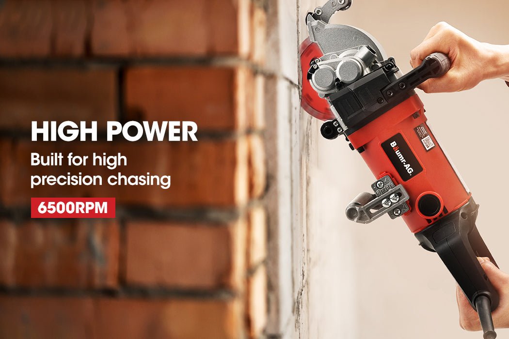 BAUMR - AG Wall Chaser and Vacuum Combo Dust Collector Concrete Chasing Machine