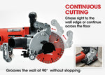 BAUMR - AG Wall Chaser and Vacuum Combo Dust Collector Concrete Chasing Machine