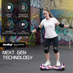 BULLET SX - 2000 Hoverboard Scooter, 500W Brushless, Superior Self Balancing System, UL Certified, LED Lights, Pink Camo
