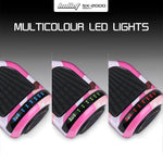 BULLET SX - 2000 Hoverboard Scooter, 500W Brushless, Superior Self Balancing System, UL Certified, LED Lights, Pink Camo