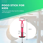 Red Pogo Stick Kids - Childrens Jumping Jackhammer Exercise Hopper Toy