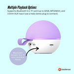 Mini Karaoke Machine - 2x Wireless Microphones Portable Bluetooth Speaker Purple - 9352827082761 Toy Chest Australia 5