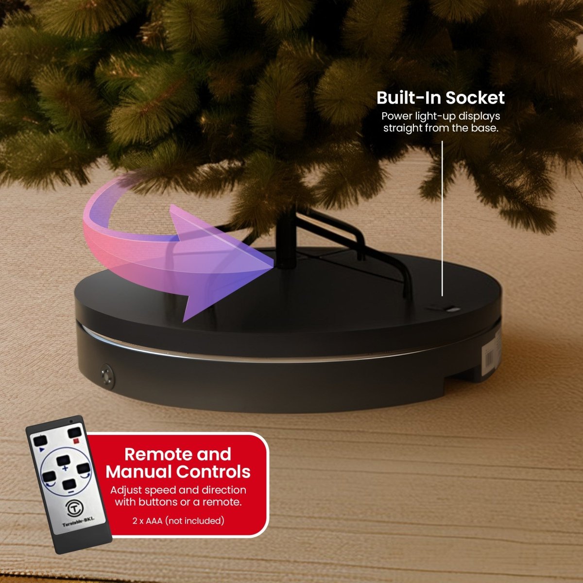 Christabelle 60cm 100kg Commercial - grade Electric Display Turntable