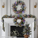 National Tree Company 61cm Pre - Lit Snowy Stamford Spruce Battery - Operated Mini Christmas Tree Multi - Functional LED Timer