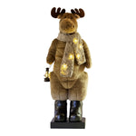 Christabelle 1.1m Musical LED Animated Christmas Moose Decoration Light - Up Lantern Ornament
