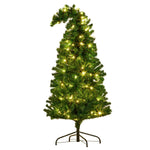 Christabelle Bad Santa 1.2m Curved Multicolour Pre - Lit Christmas Tree with 550 Tips