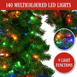 Christabelle Bad Santa 1.2m Curved Multicolour Pre - Lit Christmas Tree with 550 Tips