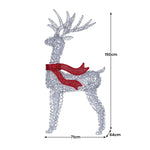 Christabelle Large 1.5m Christmas Reindeer Outdoor Indoor Light - Up Display Decoration Lawn Statue LED Lights Red Bow