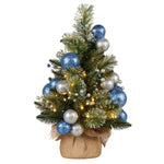 Christabelle 61cm Blue Collection Pre - Lit Tabletop Christmas Tree