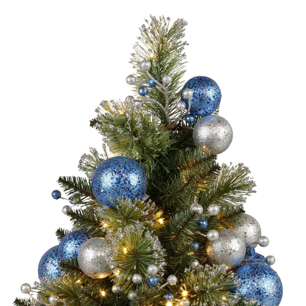 Christabelle 61cm Blue Collection Pre - Lit Tabletop Christmas Tree