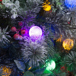 Christabelle Snowy Crown Pine 2.7m Multicolour Pre - Lit Christmas Tree with 2429 Tips