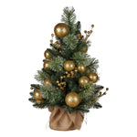 Christabelle 61cm Battery - operated Christmas Tree Warm Lights Led Table Top Gold