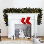 Christabelle 2.7m Christmas Garland with LED Lights Glittery Gold Pine Mantle Decoration Ornament