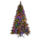 Christabelle 7.5ft Christmas Tree Glittery Gold Pine Led Multi - functional Lights
