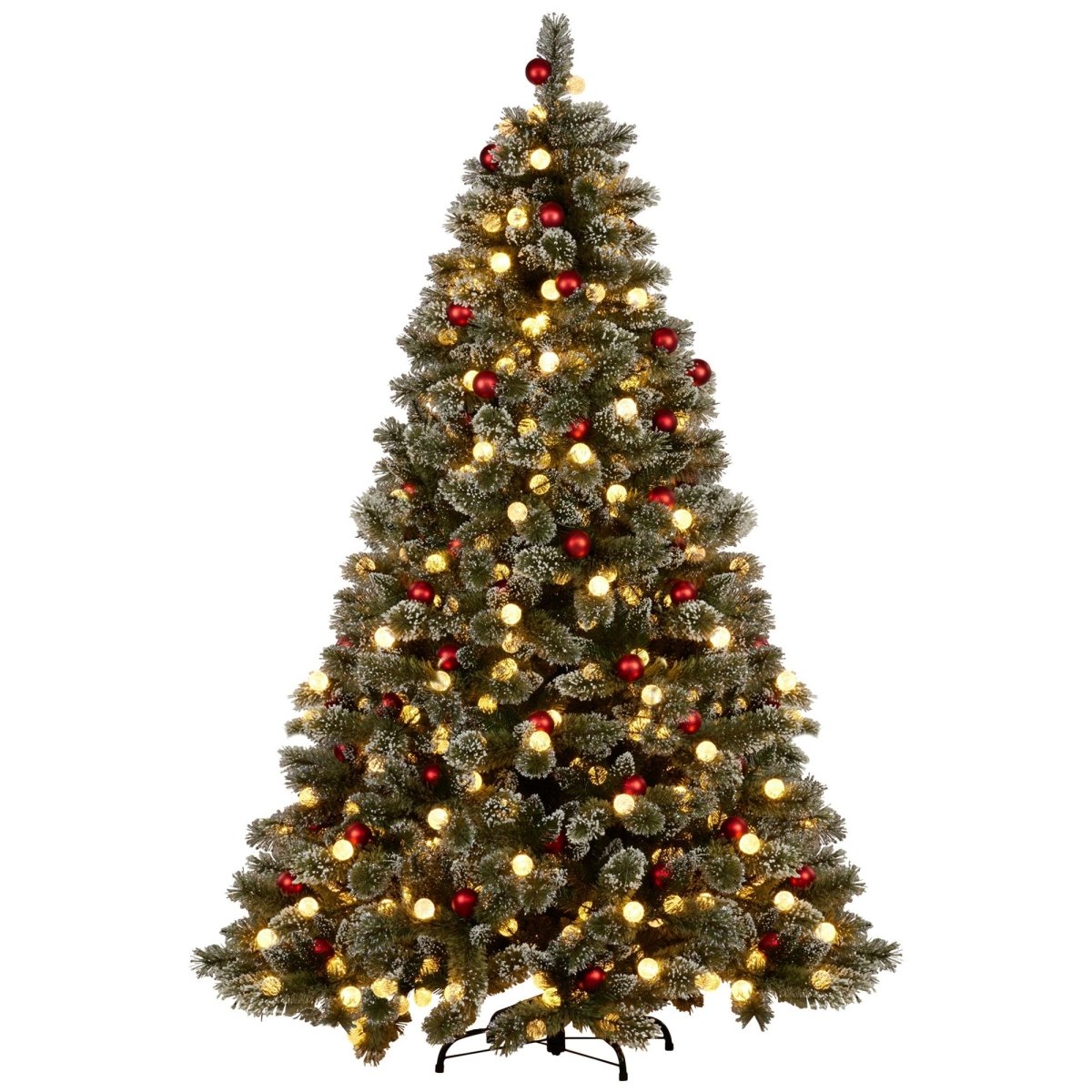 Christabelle Swishmas Snowy Bristle 2.3m Multicolour Pre - Lit Christmas Tree with 1587 Tips
