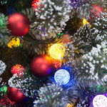 Christabelle Swishmas Snowy Bristle 2.3m Multicolour Pre - Lit Christmas Tree with 1587 Tips