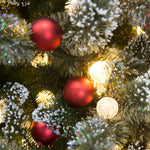Christabelle Swishmas Snowy Bristle 2.3m Multicolour Pre - Lit Christmas Tree with 1587 Tips