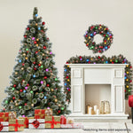 Christabelle Swishmas Snowy Bristle 2.3m Multicolour Pre - Lit Christmas Tree with 1587 Tips